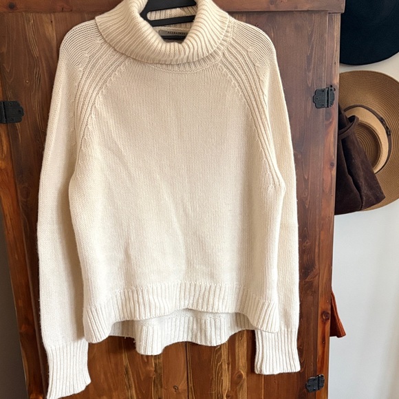 All Saints Sweaters - All Saints Cream Turtleneck Sweater